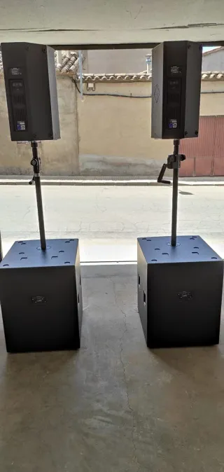 Equipo de Sonido Profesional Negro