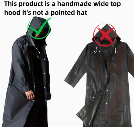 Chubasquero Unisex Negro Talla Única