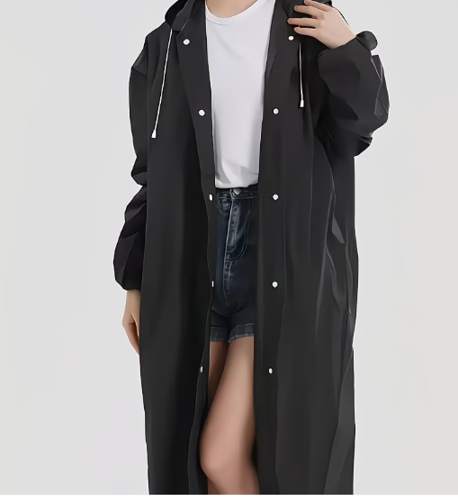 Chubasquero Unisex Negro Talla Única