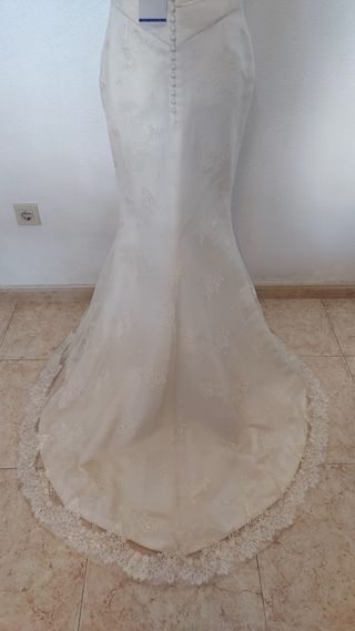 Vestido de Novia Vintage Beige Rail Novias