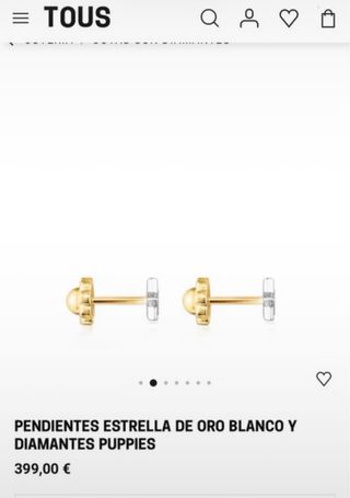 Pendiente Tous Estrella Oro y Diamantes