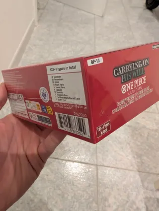 One Piece OP-13 Carrying on His Will Box Sigillato