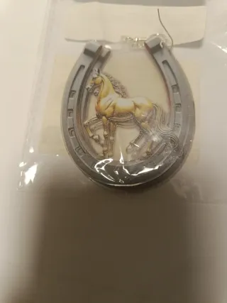 Pendientes Herradura con Caballo