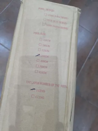 Piscina Infantil Plegable 2.60m + Bomba