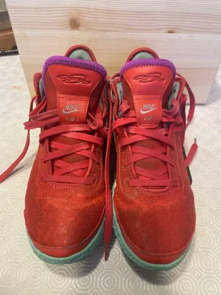 Scarpe Nike Lebron Rosse e Azzurre