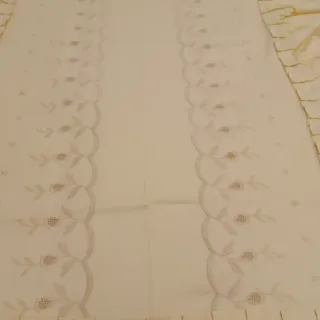 Colcha cuna y carrito bordada vintage