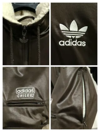 Raro Bomber Adidas Chile 62 Pelliccia Sherpa