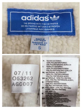 Raro Bomber Adidas Chile 62 Pelliccia Sherpa