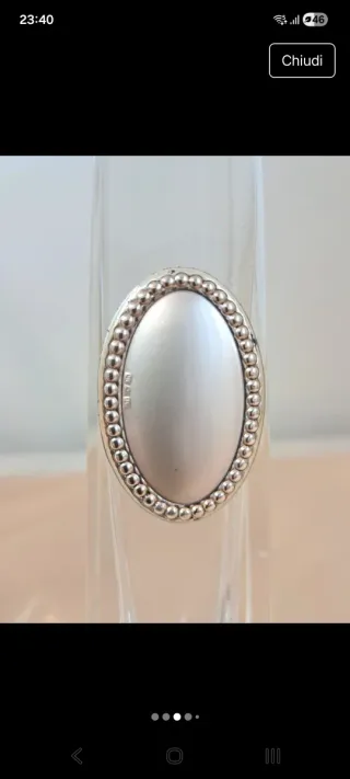 Coppia Vasi Vetro Murano Argento Trasparente