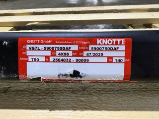 Eje para remolque KNOTT VG7L 750kg
