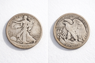 Moneda Walking Liberty Half Dollar 1938