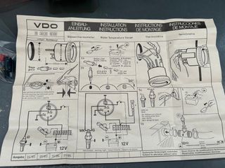 Reloj Temperatura VDO Agua