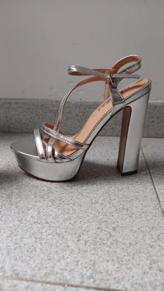 Sandalias Mary Paz Plataforma Tacon Fiesta Talla 3