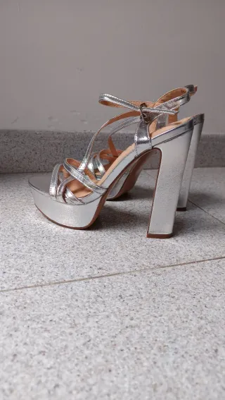 Sandalias Mary Paz Plataforma Tacon Fiesta Talla 3