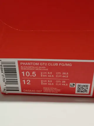 Zapatillas Fútbol Nike Talla 44.5 Negras