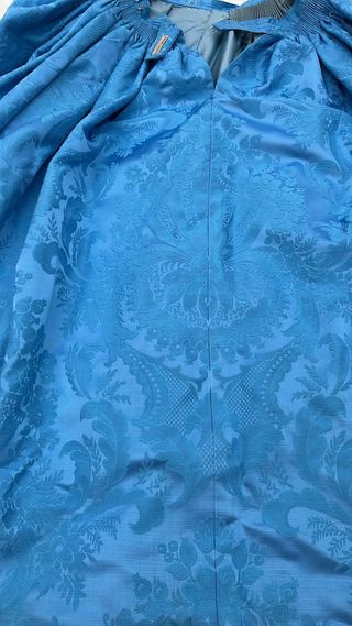 Traje de Fallera azul y multicolor. Alvaro moliner