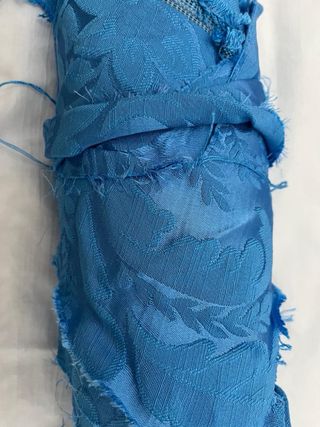 Traje de Fallera azul y multicolor. Alvaro moliner