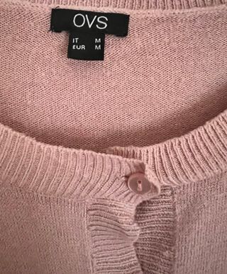 Cardigan OVS rosa con bottoni