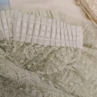 Cortina de ducha de encaje