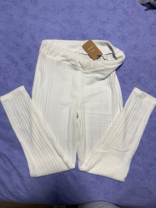 Mallas suavecitas blancas talla única