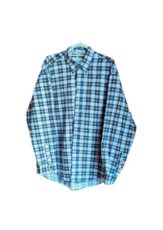 Camisa manga larga de cuadros - Vintage