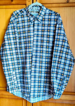 Camisa manga larga de cuadros - Vintage