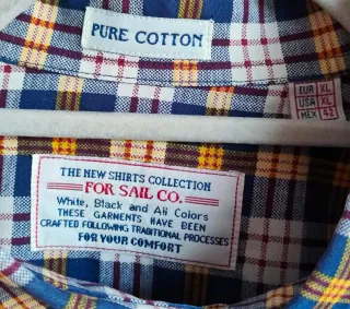 Camisa manga larga de cuadros - Vintage