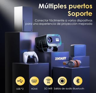 Proyector Portátil  4K 1080P