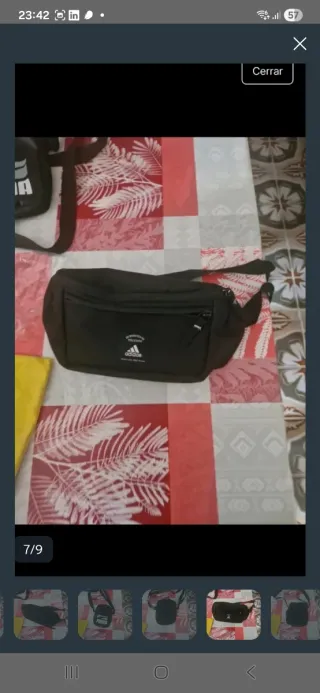 Riñonera Adidas Negra