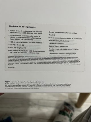 Macbook Air 13' 2018 Plata