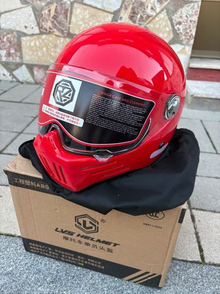 Casco Integral LVS rojo