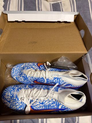 Zapatillas Nike Tacos Azul Blanco