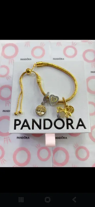 Pulseira Pandora Prata com Charms