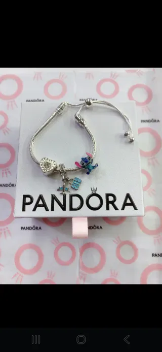 Pulseira Pandora Prata com Charms