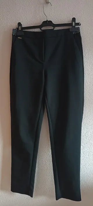 Pantalón vestir negro Cortefiel Talla S