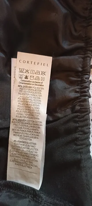 Pantalón vestir negro Cortefiel Talla S
