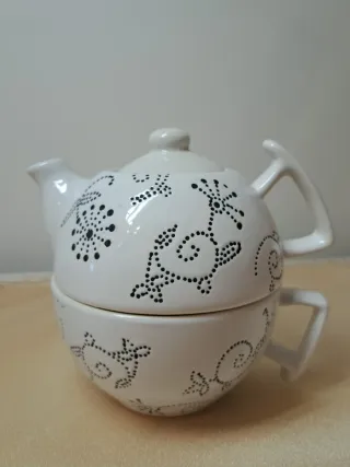 Set Tea for One Ceramica Bianca
