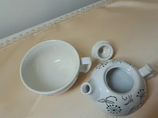 Set Tea for One Ceramica Bianca