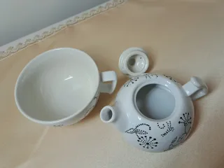 Set Tea for One Ceramica Bianca