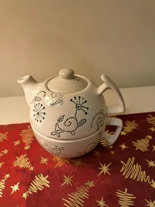 Set Tea for One Ceramica Bianca