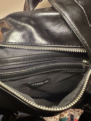 Mochila Misako Piel Vegana Negra