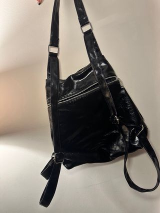 Mochila Misako Piel Vegana Negra