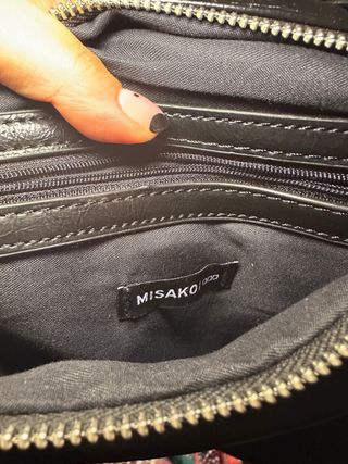 Mochila Misako Piel Vegana Negra