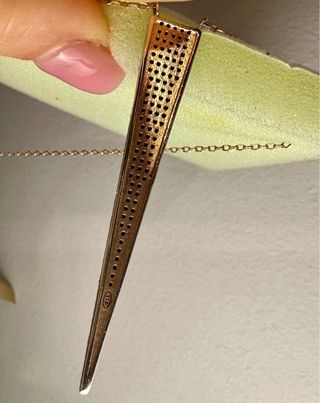 Collana argento con pendente Swarovski nero