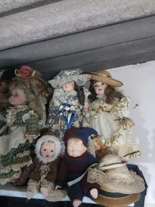 Muñecas de porcelana vintage