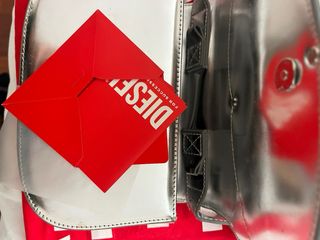 Bolso Diesel plateado