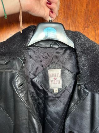 Gabardina Negra Miguel Bellido Talla S/M