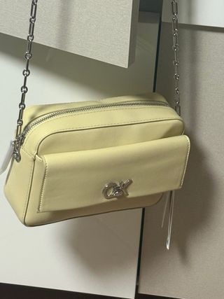 Calvin Klein Re-Lock Pocket Crossbody Bag – Cream