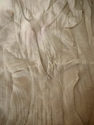 Blusa Lino Beige Talla M