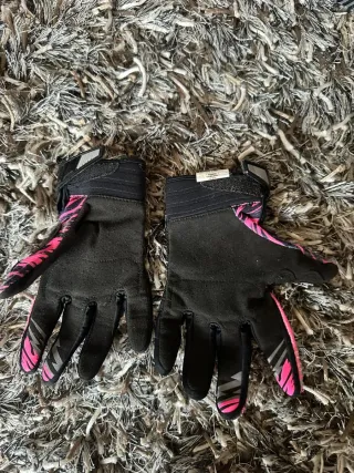 Casco Motocross Shot Rosa + Intercom + Guantes